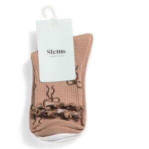 STEMS multi 2pk Bow Short Socks